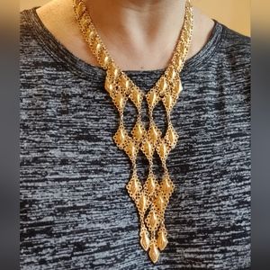 Gorgeous D'Orlan Cascade Waterfall Bib Necklace